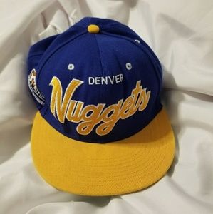 Vintage Denver Nuggets Snap Back Wool Cap Hat